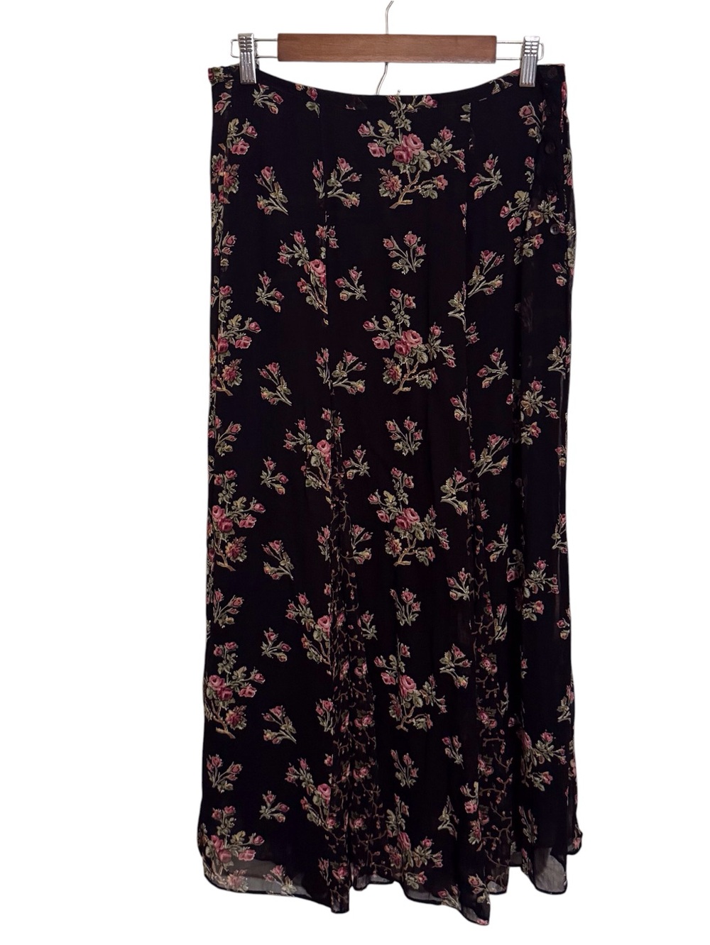 Vintage Neo Nostalgia Small Floral Maxi Skirt Witchy Y2K Cottagecore Boho Fairy